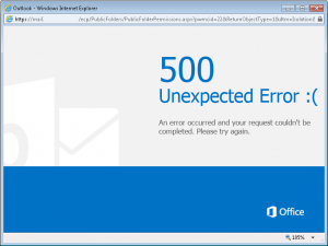 500 Unexpected Error
