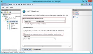 HTTP Redirect (IIS)